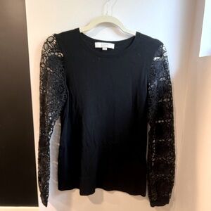 Black sweater lace sleeves